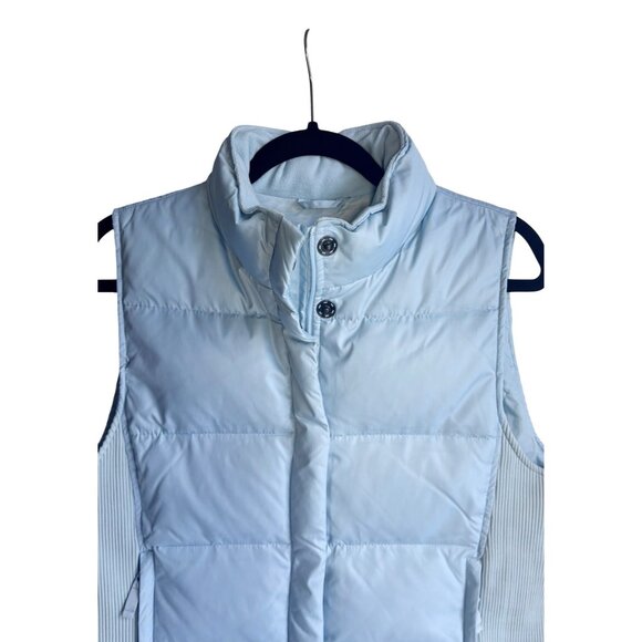 GAP Puffy Vest Women’s Medium Baby Blue - Picture 2 of 6